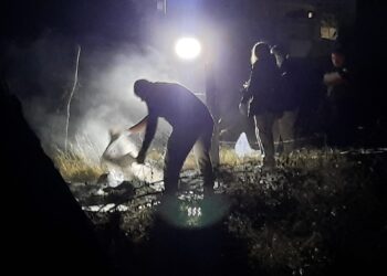 Calcinan restos de una persona en el sector Palmito Viejo, en Culiacán