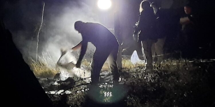 Calcinan restos de una persona en el sector Palmito Viejo, en Culiacán