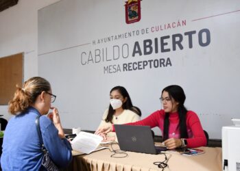 Instalan mesas receptoras para próxima Sesión de Cabildo Abierto