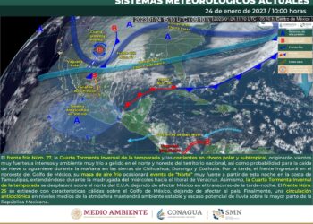 Pide Protección Civil mantener precauciones ante llegada del Frente Frío No. 27