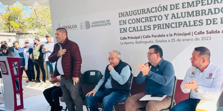 Badiraguato continúa creciendo en obra pública para beneficio de las familias: López Elenes