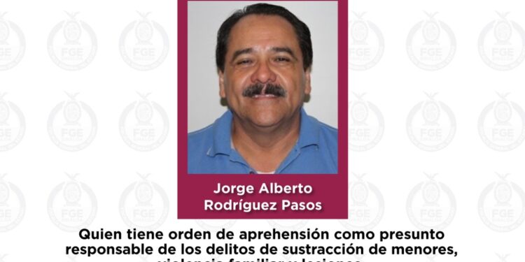 Ofrece FGE hasta un millón de pesos por información que lleve a la captura de Jorge Alberto Rodríguez Pasos