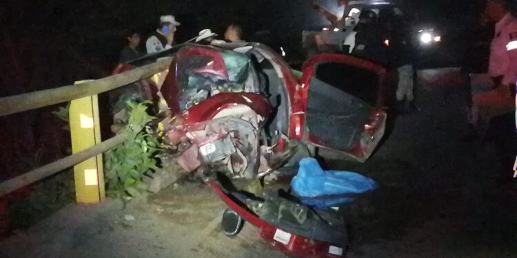 Grave agente de la Guardia Nacional tras choque contra el barandal de un puente en El Sauz