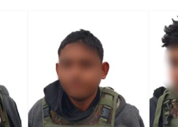 Grupo armado es ubicado desde el aire y detenido en tierra