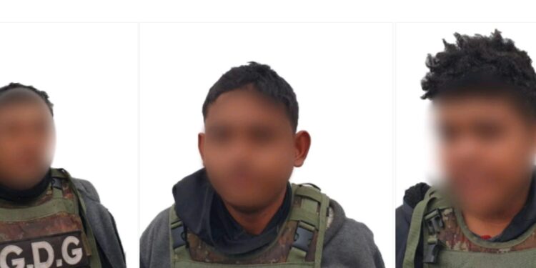 Grupo armado es ubicado desde el aire y detenido en tierra