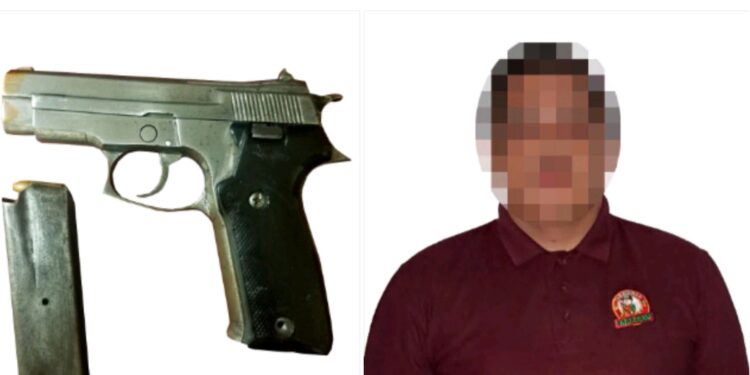 Sujeto armado es detenido en Villa del Real