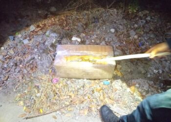 Tiran dos paquetes de droga en Alturas del Sur