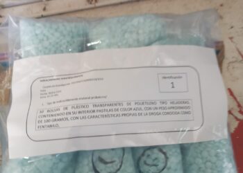 Con un kilo de pastillas de fentanilo joven es detenido frente a una escuela