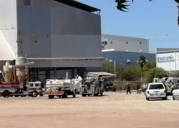 Explosión en bodega de granos deja un trabajador quemado