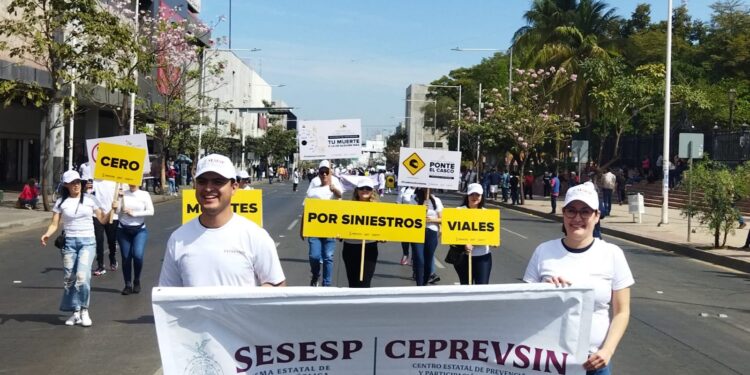 Realizan desfile conmemorativo de la XXXIX Semana Nacional de Educación Vial