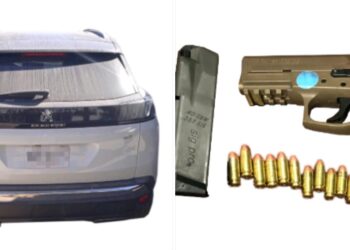 Tres hombres con un arma de fuego son detenidos en la Guadalupe