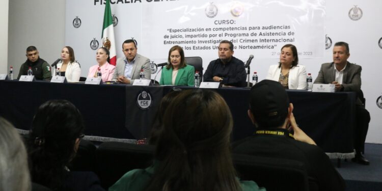 Inicia FGE e ICITAP_México, Curso -Taller de Especialización en Competencias para Audiencias de Juicio