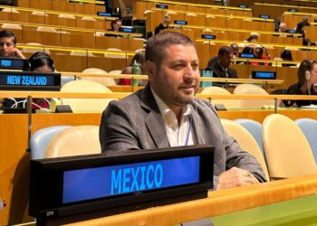 Asiste alcalde de Badiraguato a Conferencia del Agua de la ONU; destaca la incorporación de jóvenes en estos temas