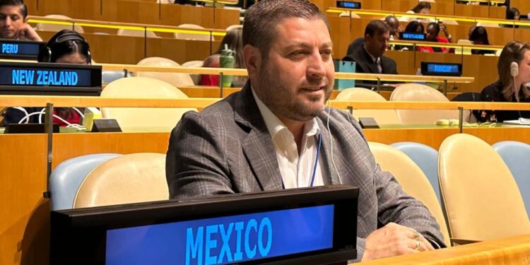 Asiste alcalde de Badiraguato a Conferencia del Agua de la ONU; destaca la incorporación de jóvenes en estos temas
