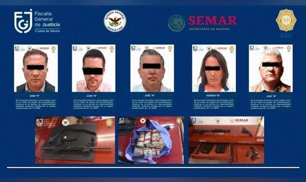 Aseguran armas, dinero y cocaína en financiera Black Wallsstreet