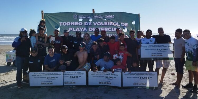 Concluye con éxito torneo de voleibol y futbol playero en Ponce