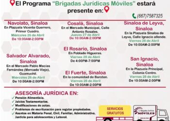 Ofrecerá Gobierno del Estado servicios jurídicos gratuitos en diferentes comunidades