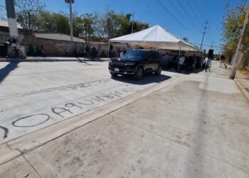 Rayan con la frase “La Chapiza” calle de Culiacán previo a ser inaugurada