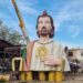 Tras furor, desmontan mega escultura de San Judas Tadeo