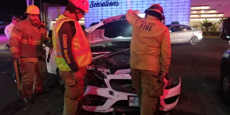 Lesionado vecino de Alturas del Sur en colisión de automóviles