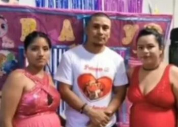 Hombre celebra “baby shower” de sus dos esposas embarazadas y se hace ¡viral!