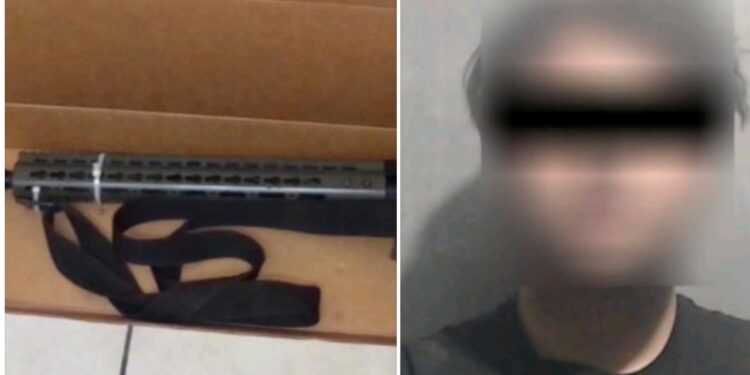 Detienen a un joven realizando disparos con un rifle .223 y tres más logran escapar