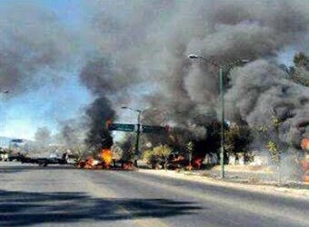 Narcobloqueos e incendios se reportan en Matamoros, Tamaulipas