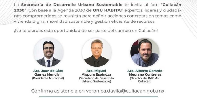 Todo listo para la realización del Foro ‘Culiacán 2030’