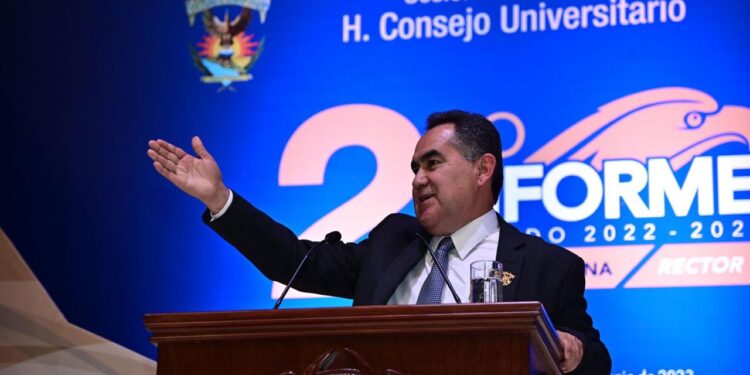 Rector de la UAS doctor Jesús Madueña Molina rinde Segundo Informe de Labores 2022-2023