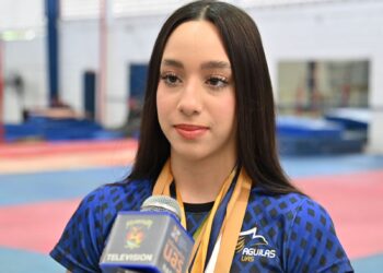 Frida Ortiz preparada para el Campeonato Nacional de Gimnasia Aeróbica