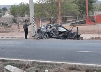 Se accidentan dos joven de Villa Juárez; uno muere y el otro está grave