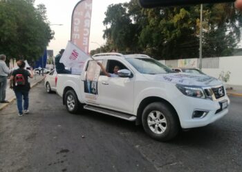 Inician proselitismo a favor de Marcelo Ebrard con caravana en Culiacán