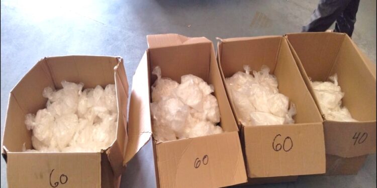 Guardia Nacional, Ejército y FGR aseguran 400 kg de droga en Baja California