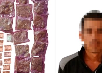 PEP asegura a un hombre con dosis de presunta droga lista para su venta