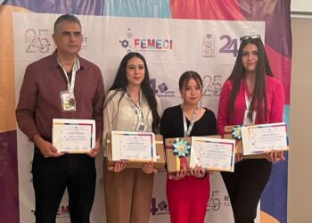 Premian a ganadoras sinaloenses de tres primeros lugares en la FEMECI 2023