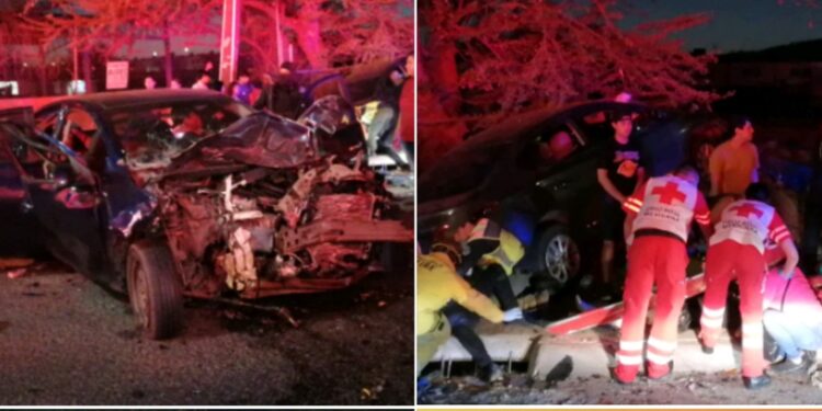 Chocan dos autos frente a Alturas del Sur; hay 8 lesionados