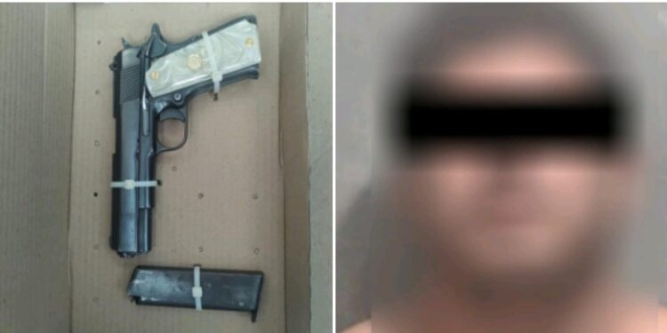 Detienen un hombre armado que conducía un automóvil en estado de ebriedad