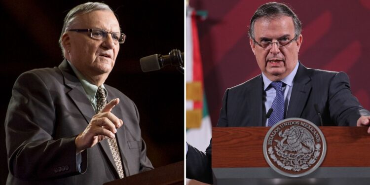 Joe Arpaio denunció por difamación a Marcelo Ebrard