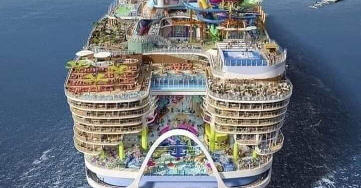 El barco más grande del mundo el “Icon Of The Seas” zarpará en enero del 2024