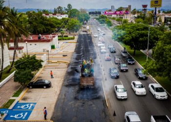 Reencarpetan vialidades aledañas al Hospital Psiquiátrico de Sinaloa y diversos puntos