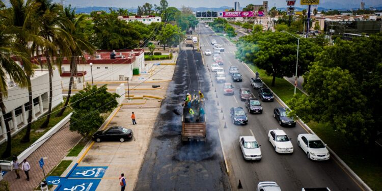 Reencarpetan vialidades aledañas al Hospital Psiquiátrico de Sinaloa y diversos puntos