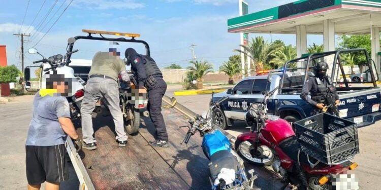 Aseguran 32 motocicletas en Culiacancito y “El Tamarindo”