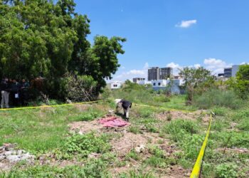 Hallan restos humanos cerca de la Fiscalía General del Estado 