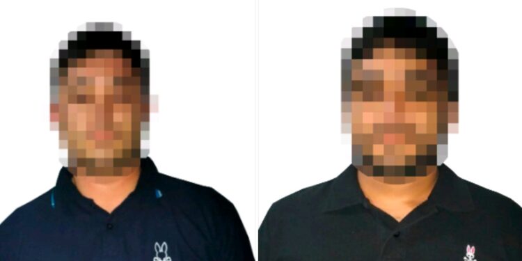 Policía Estatal y Policía Municipal aseguran a dos jóvenes con arma de fuego