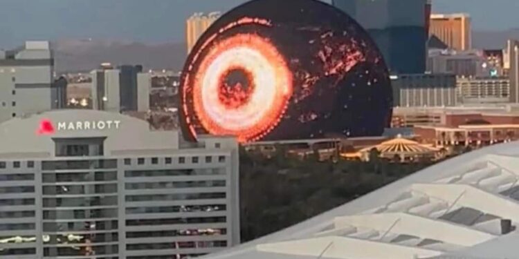 Así es la esfera que está maravillando al mundo en Las Vegas
