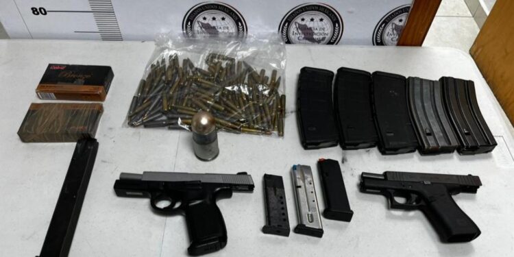 Capturan a vecina de Guamúchil trasladando armas de fuego desde Aguaprieta, Sonora
