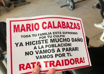 Reparten volantes con amenaza contra “Mario Calabazas” en la zona serrana de Sinaloa Municipio