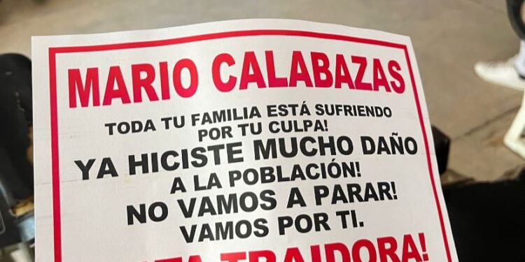 Reparten volantes con amenaza contra “Mario Calabazas” en la zona serrana de Sinaloa Municipio