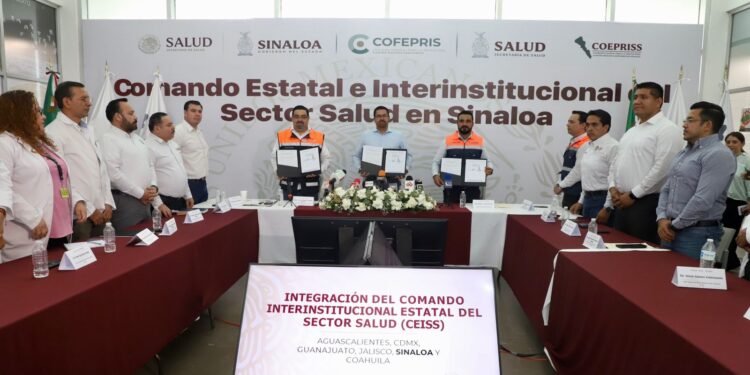 Instalan formalmente el Comando Estatal e Interinstitucional del Sector Salud en Sinaloa