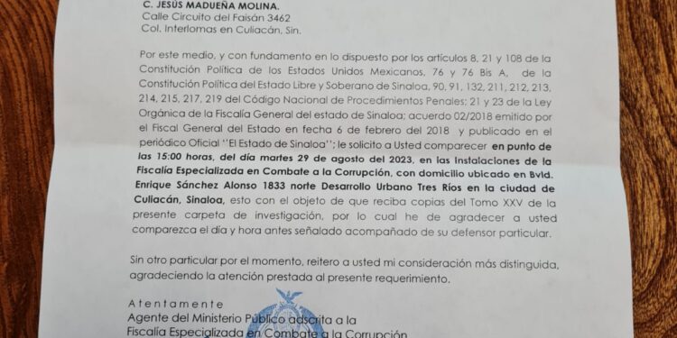 La UAS ha cumplido en tiempo y forma con citatorios de la Fiscalía; es el Ministerio Público quien posterga la entrega de las carpetas